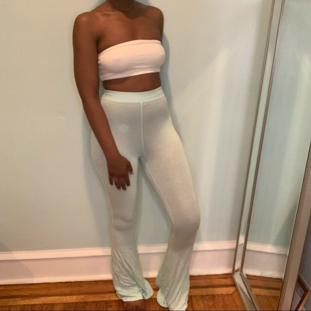 Cute Mint Flare Pants